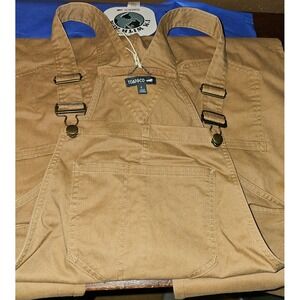 Toad&Co Overalls Womens Medium Brown Huron Organic Cotton Bib Workwear T1424100